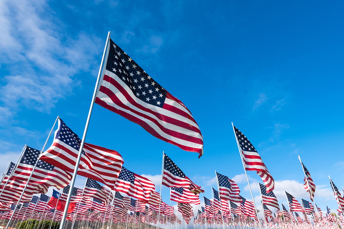 memorial day flags