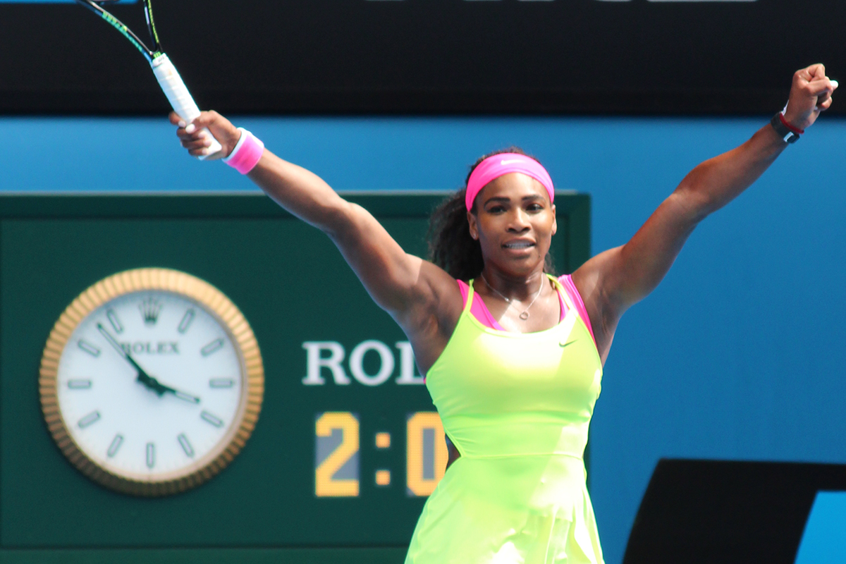 Serena Williams at Australian Open in 2015
