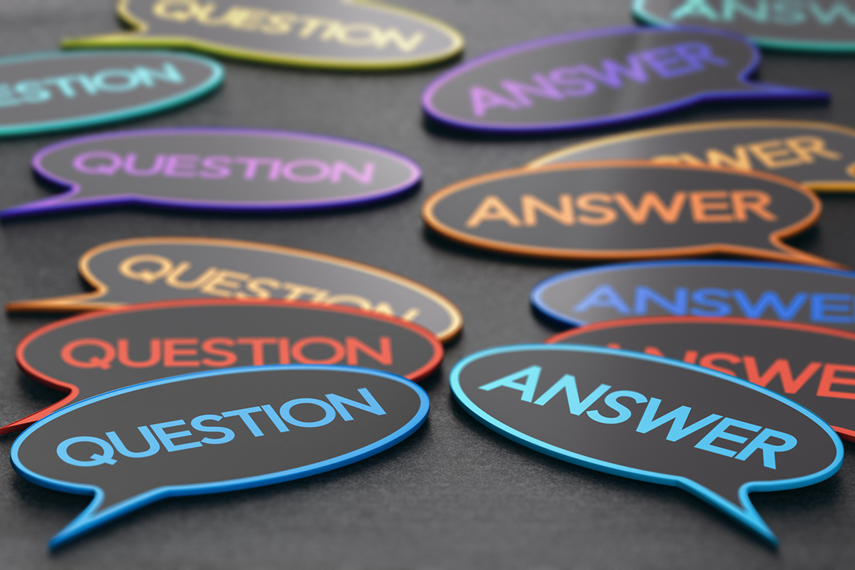 FAQs_Question and answer speech bubbles